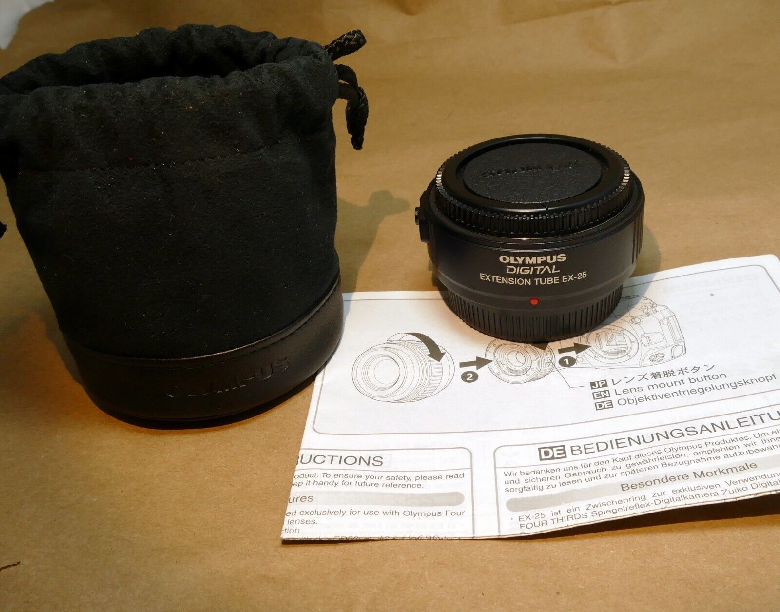 Olympus Tube EX-25  Extension Lens MACRO Evolt  system E330 500 Four thirds 4/3