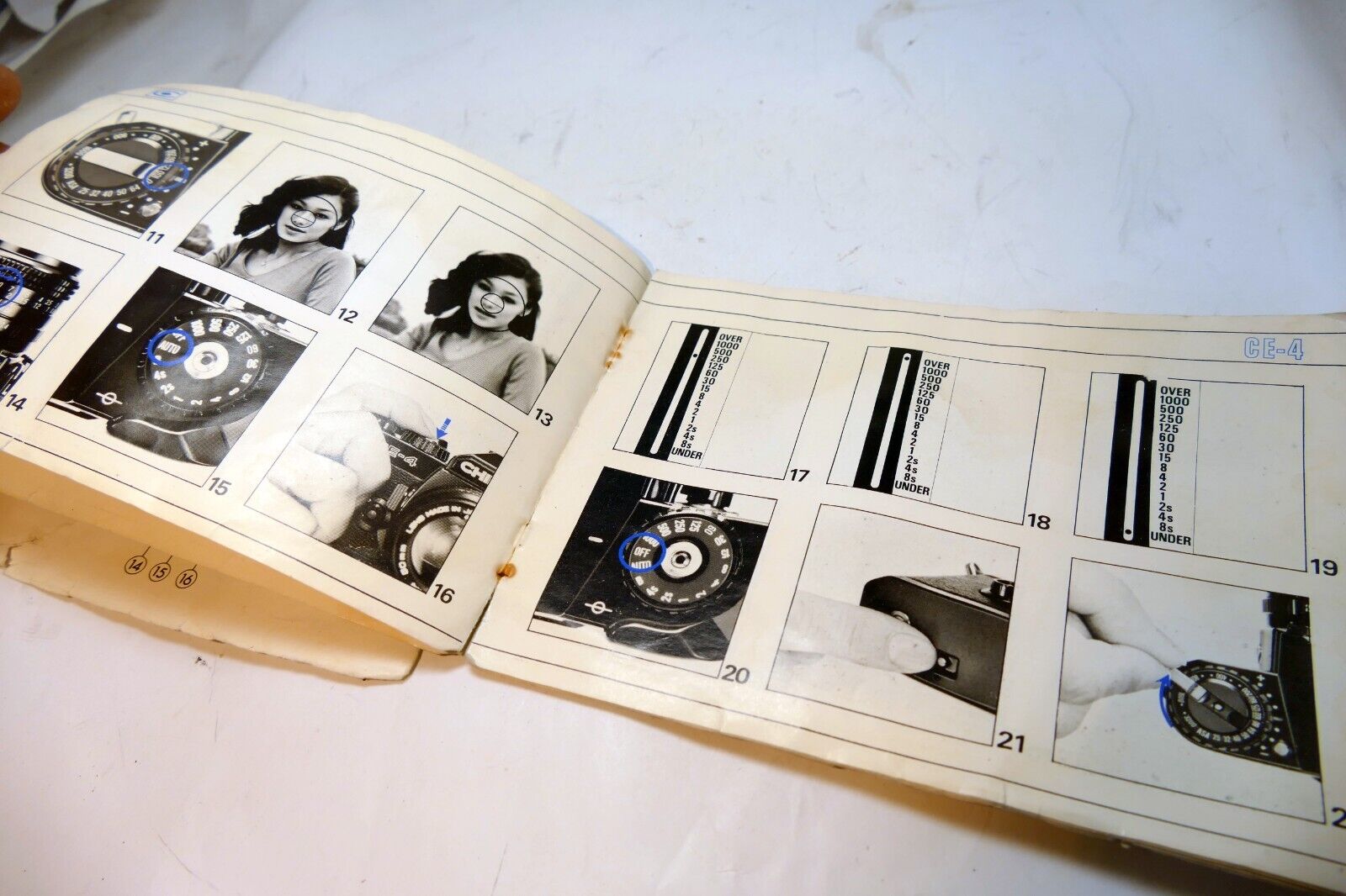 Chinon CE-4 35mm SLR Camera manual ILLUSTRATED GUIDE instructions  English EN