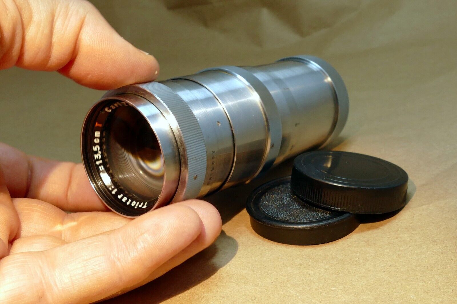 Carl Zeiss Jena Triotar 13.5cm f4.0 T M42 Lens Screw  Mount 135mm