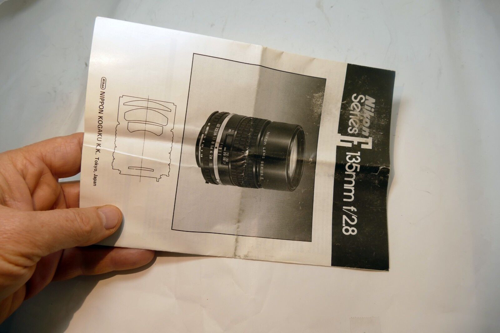 Nikon E series 135mm f2.8 Ai-s LENS Instruction Guide Manual 1985