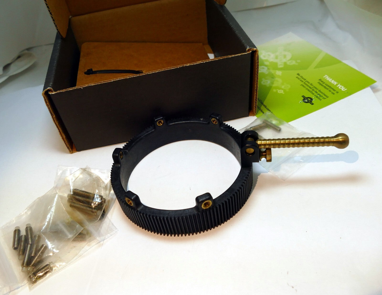 Cinevate Articulating Grip, Gear Ring for lens