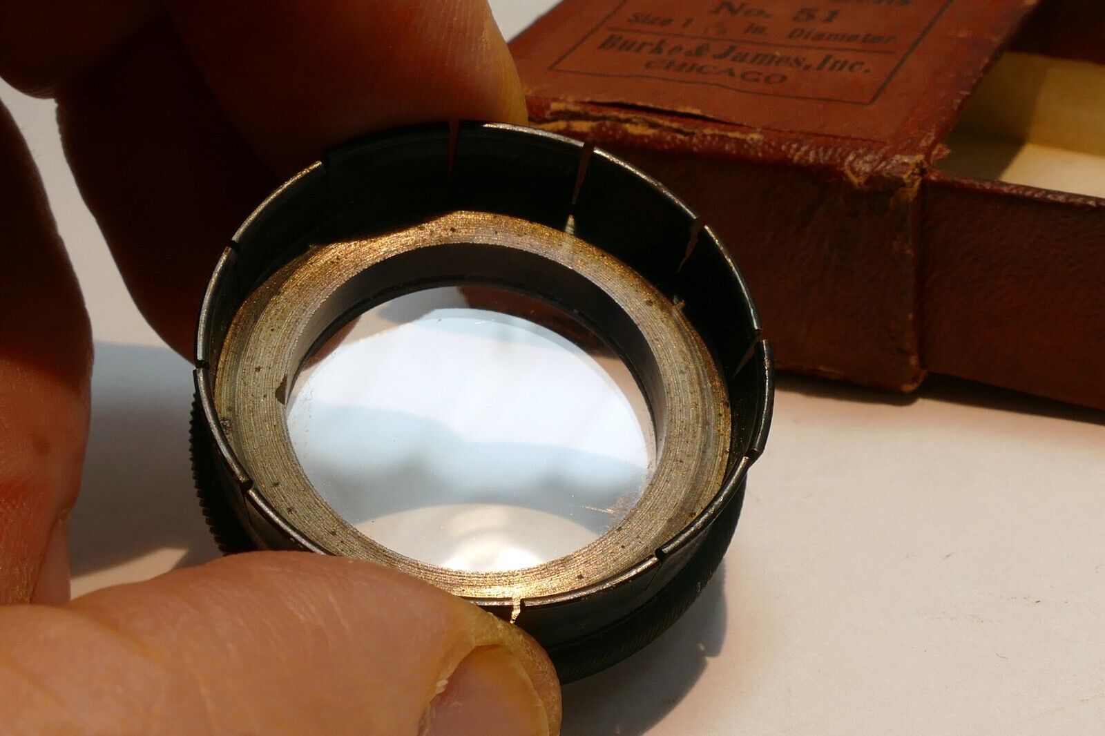 Burke & James no 51 Portrait Lens series 5 filter drop in 34mm for Kodak Folding