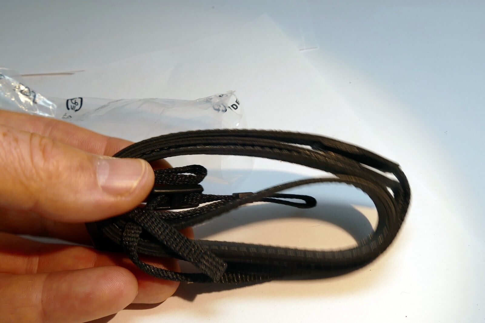 Panasonic Lumix G Shoulder Camera  Strap 1cm narrow Black Leather  - Genuine NEW