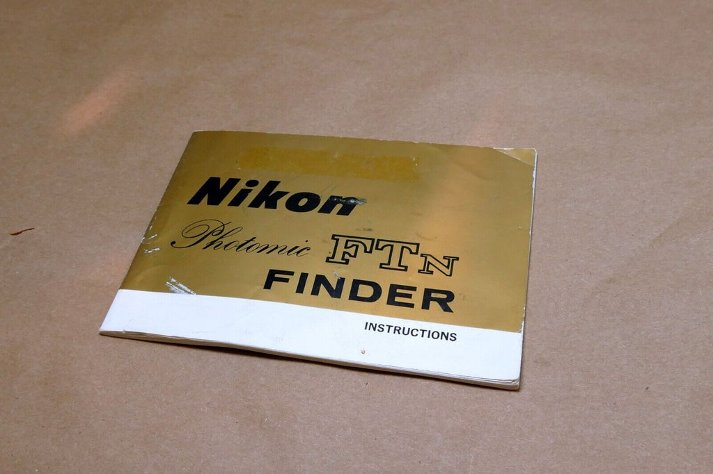 Nikon Photomic FTn finder prism Photo Guide camera instruction