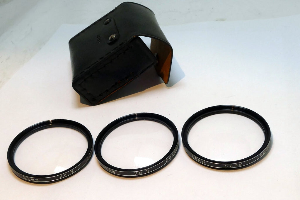 Vivitar Lens Filter 52mm +4 macro close up lens set kit +1 +2 +3