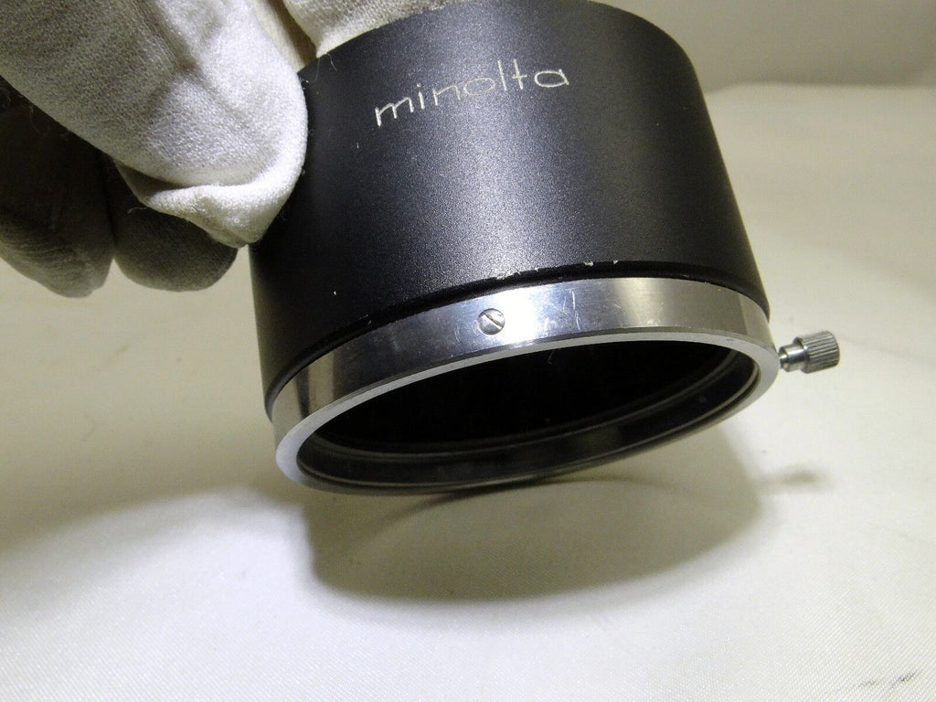 Lens hood Metal Minolta D57KD for 135mm f2.8 Rokkor PG 55mm slip on type