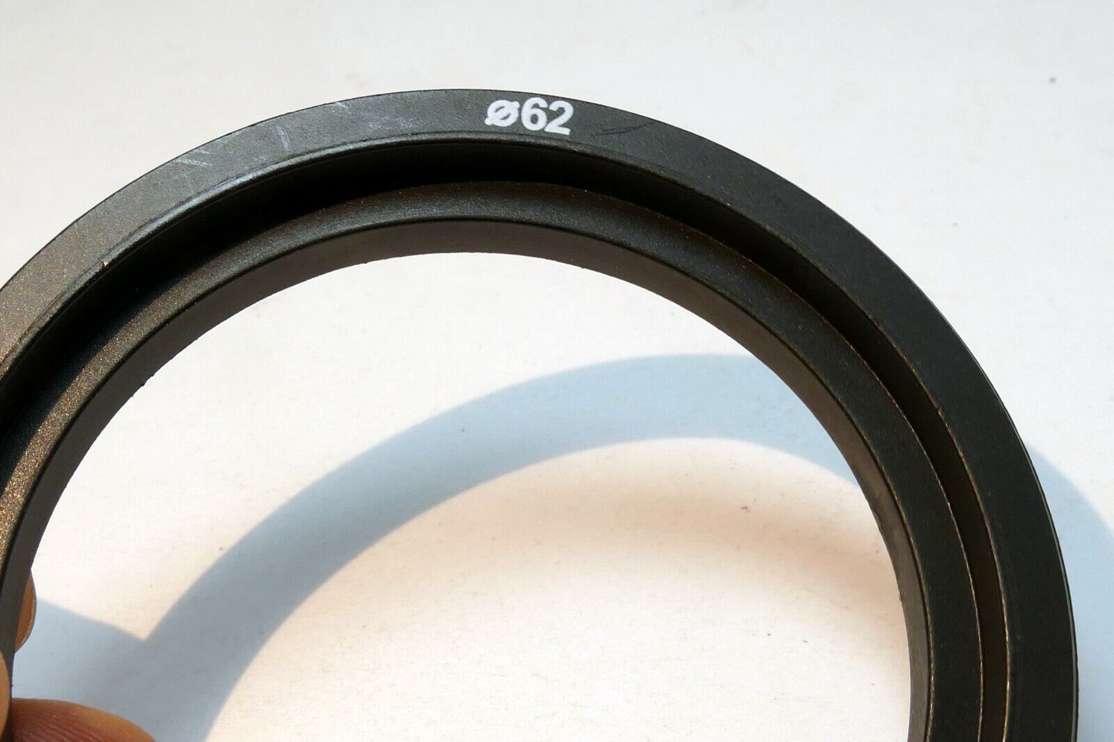 62mm to 75mm OD lens filter holder adapter ring step-up double lip on front