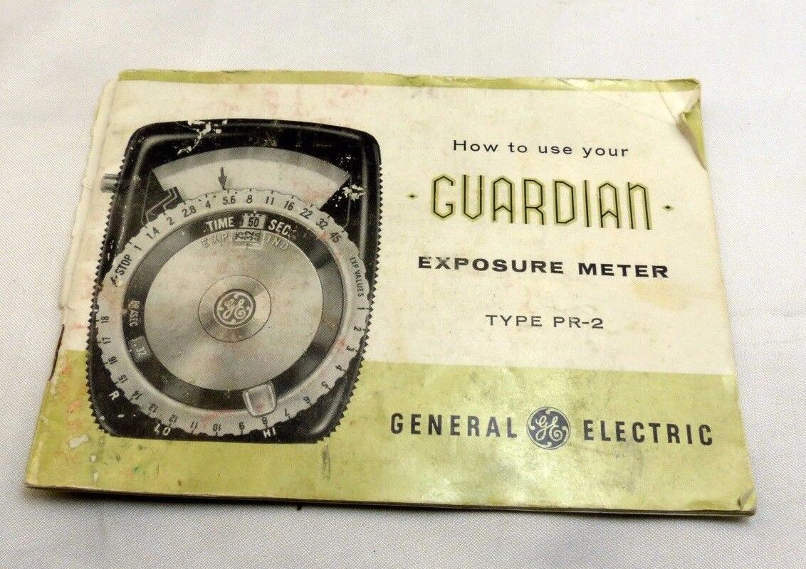 General Electric Guardian Exposure Meter PR-2 Manual Guide Photography (EN)
