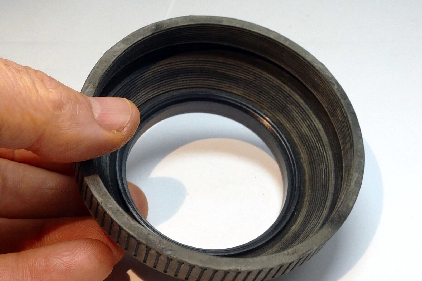 62mm Rubber Lens Hood Shade  collapsible double threaded