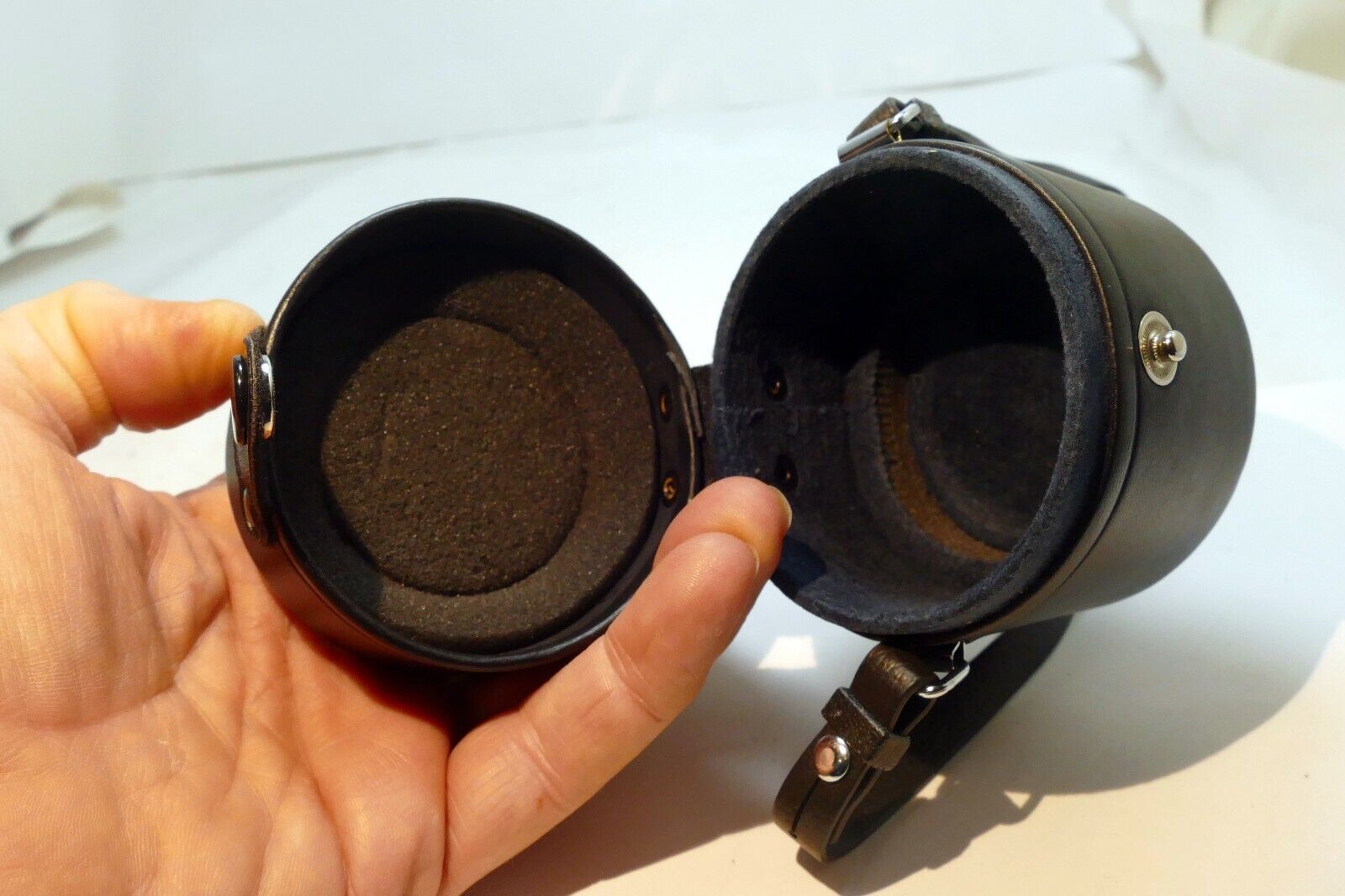 Olympus Hard Lens Case for OM 50mm f3.5 Macro (fits f1.4)  -  genuine OEM