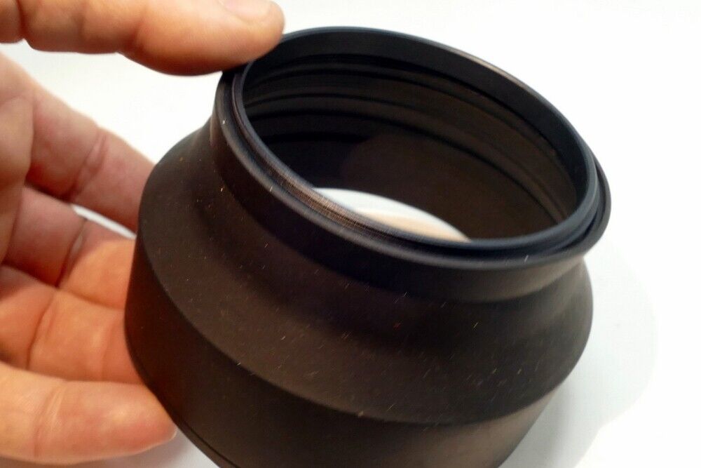77mm Rubber Lens Hood Shade double threaded telephoto 400mm