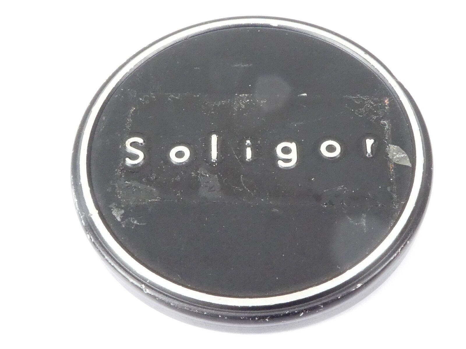 Used Soligor 49mm Lens Front Cap Black slip-on type metal