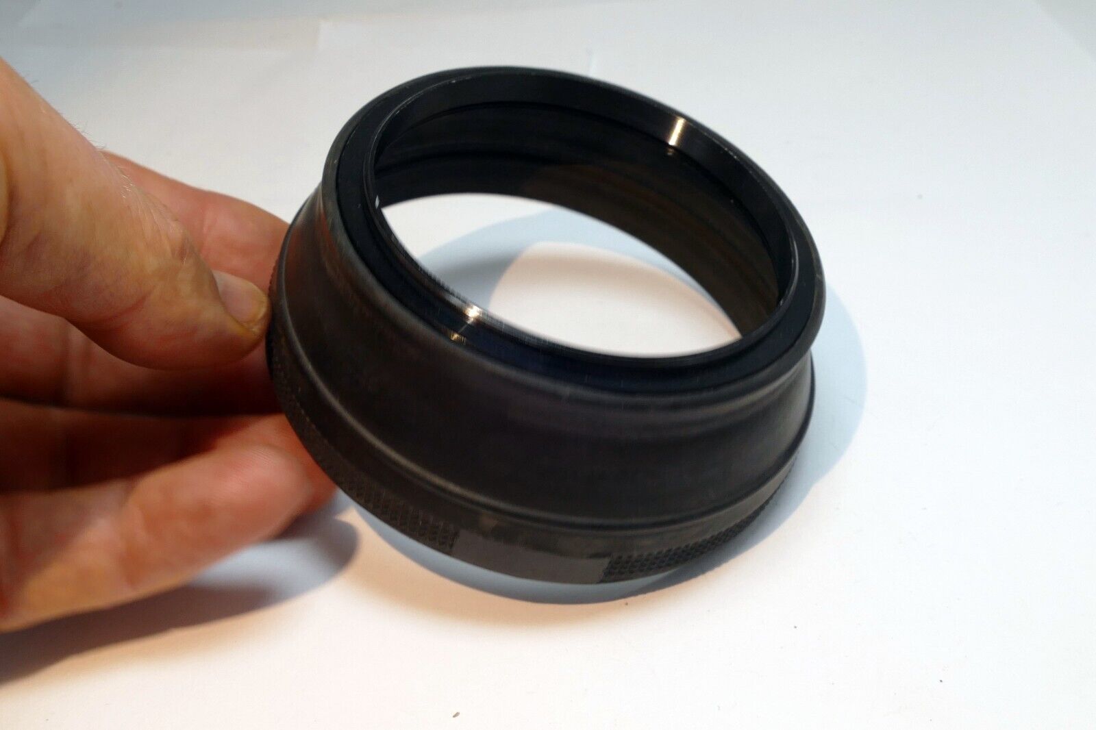 72mm rubber lens hood collapsible double threaded  telephoto 300mm 400mm