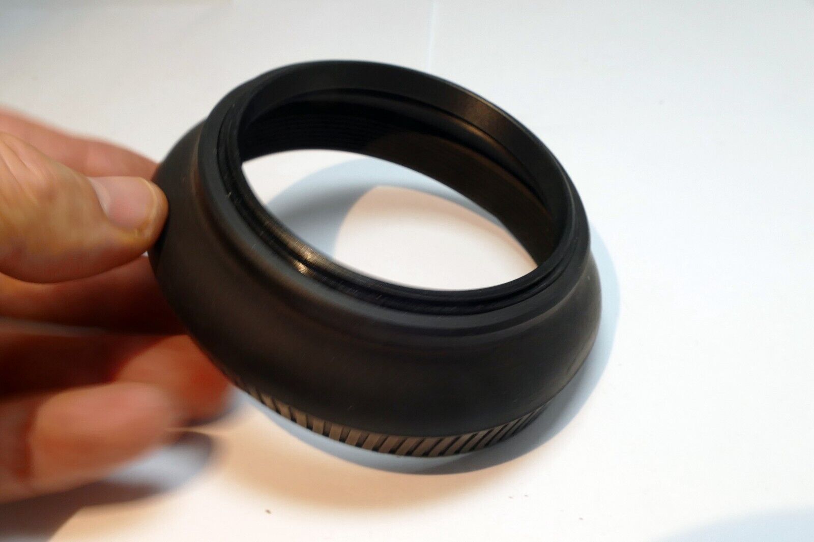 72mm rubber lens hood double threaded  telephoto 300mm (imperfect warped)