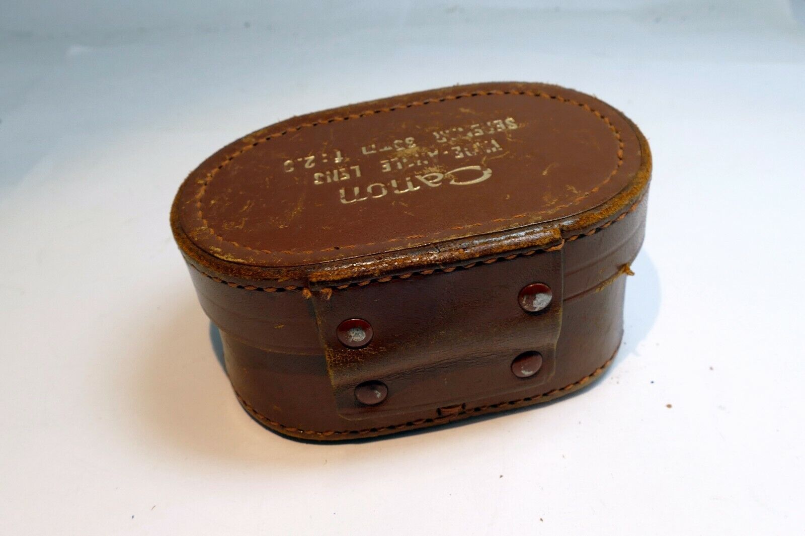 Leather Case for Canon 35mm f2.8 Serenar  & f3.2  L39  Lens rangefinder