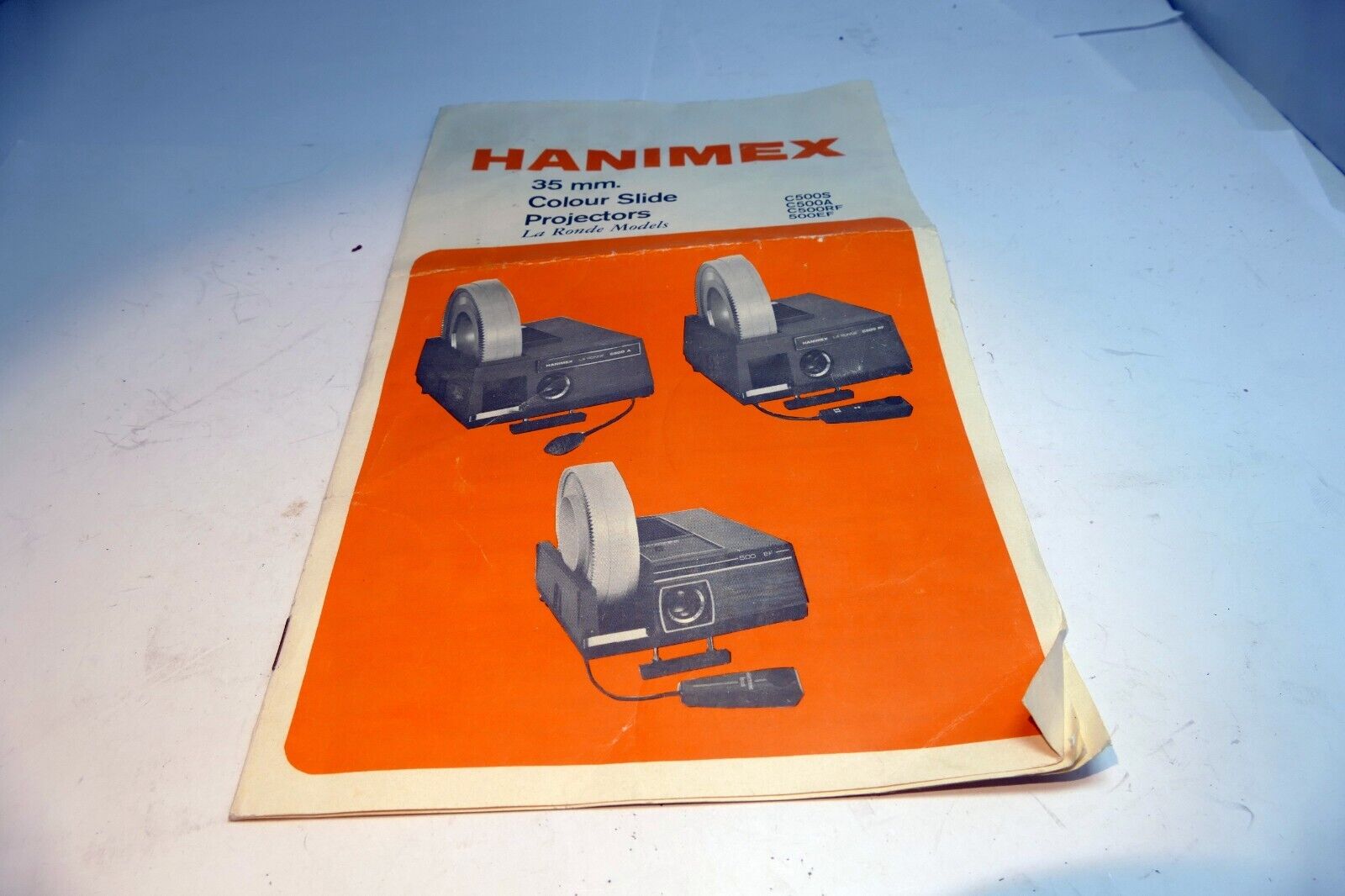 Hanimex 35mm Colour Slide Projector C500S C500A C500RF C500EF brochure list