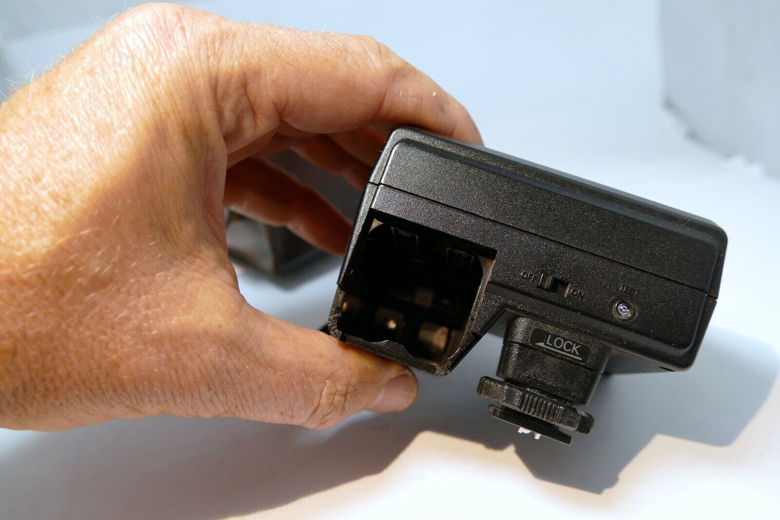Konica X-24 Flash - AS IS for parts damaged battery door