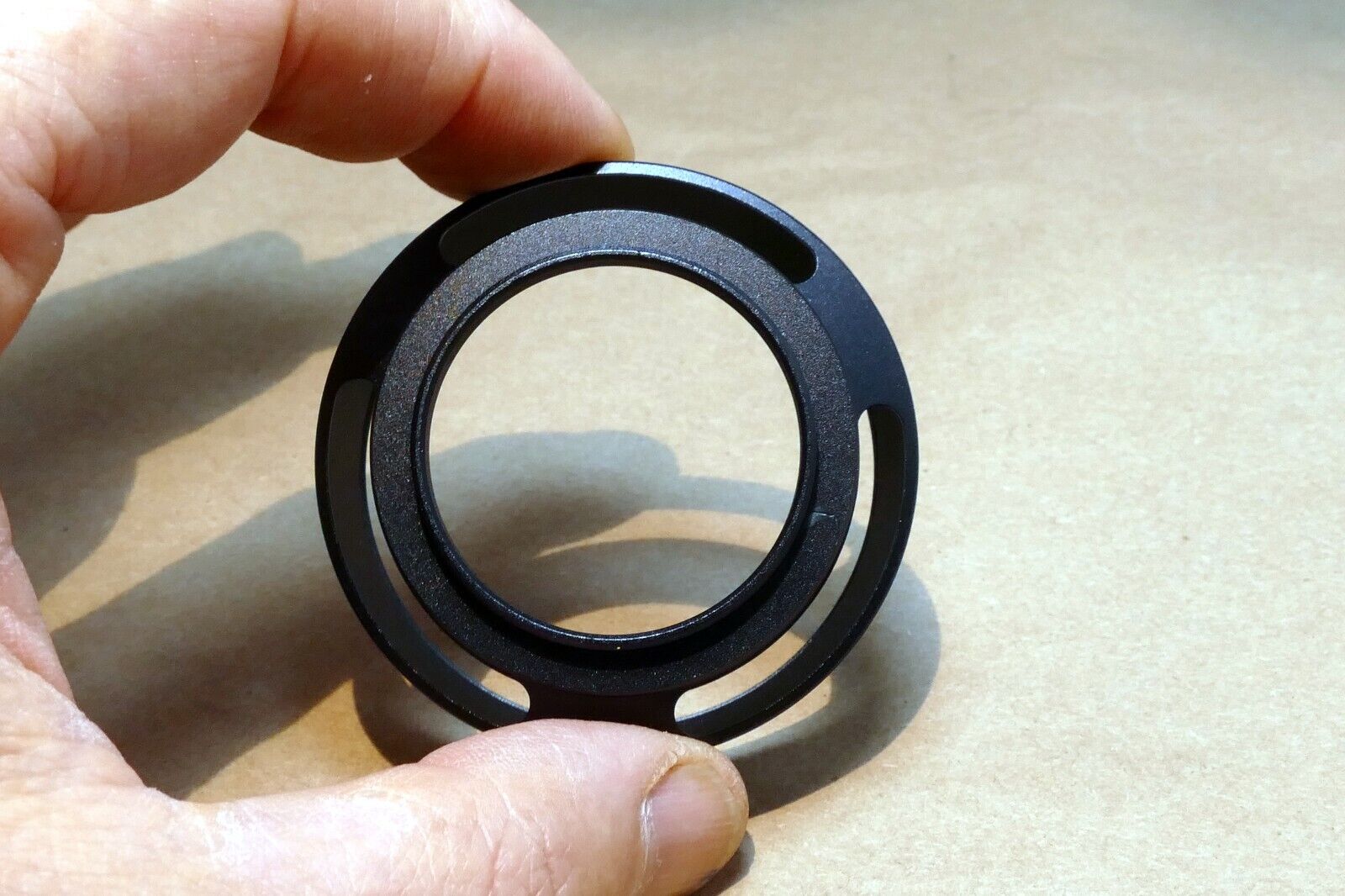 37mm  Lens hood shade Metal vented double threaded (52mm front female)