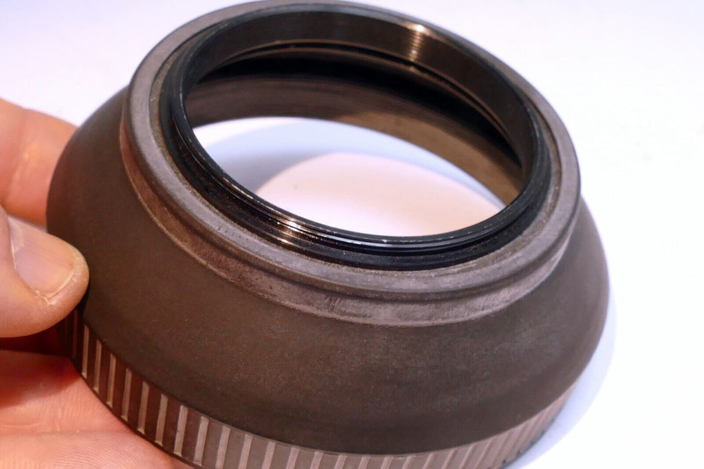 58mm Rubber  Lens Hood Shade Double threaded for 57mm f1.4