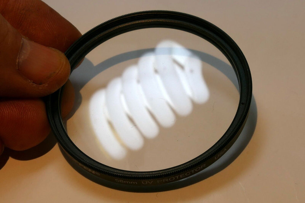 Tiffen UV 58mm Lens Filter Clear Lens Protector made in USA - OEM Genuine