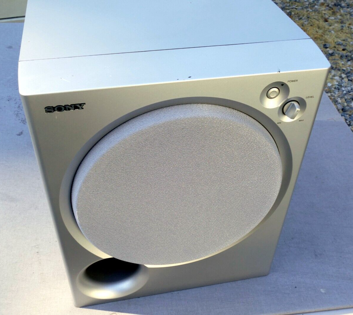 Sony Subwoofer Speaker SA-WMSP75 Active Powered AC 120V 60Hz 75W SILVER *Tested*
