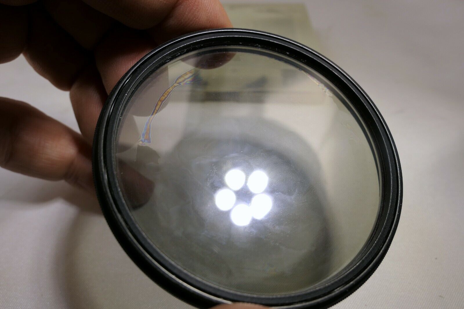 B+W 67mm Polarizer PL TOP POL Germany - damaged coating separation - genuine