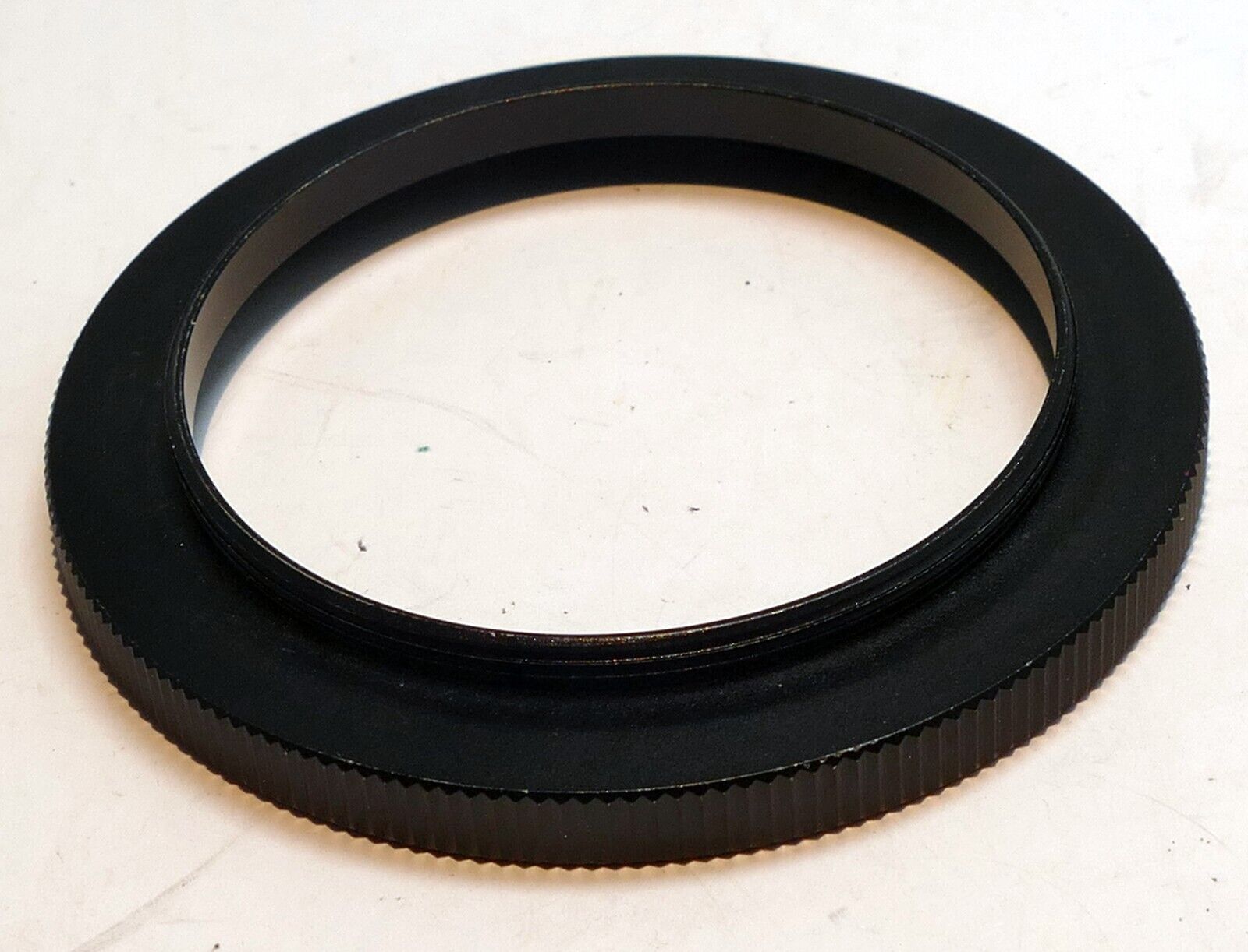 46mm  Lens Adapter Ring  step up to  55mm  ribbed rim threaded screw in