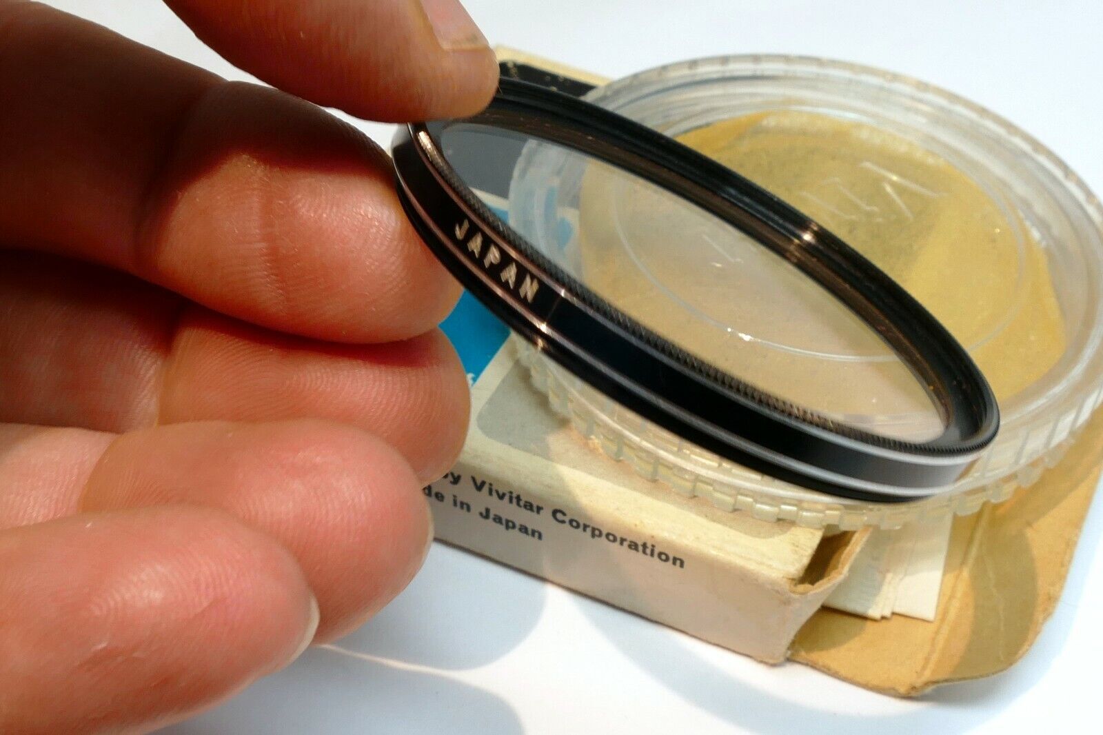Vivitar 55mm Filter Skylight 1A  with plastic case (with some scratches)