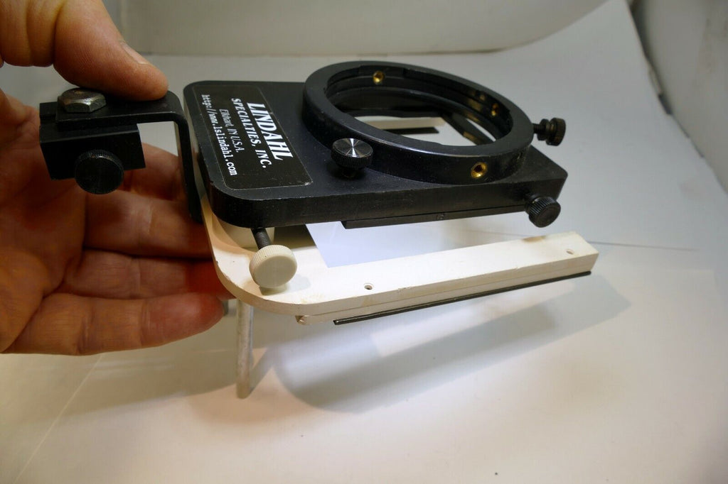 Lindahl Bellows lens Hood Single 3X3 slot filter holder (white)