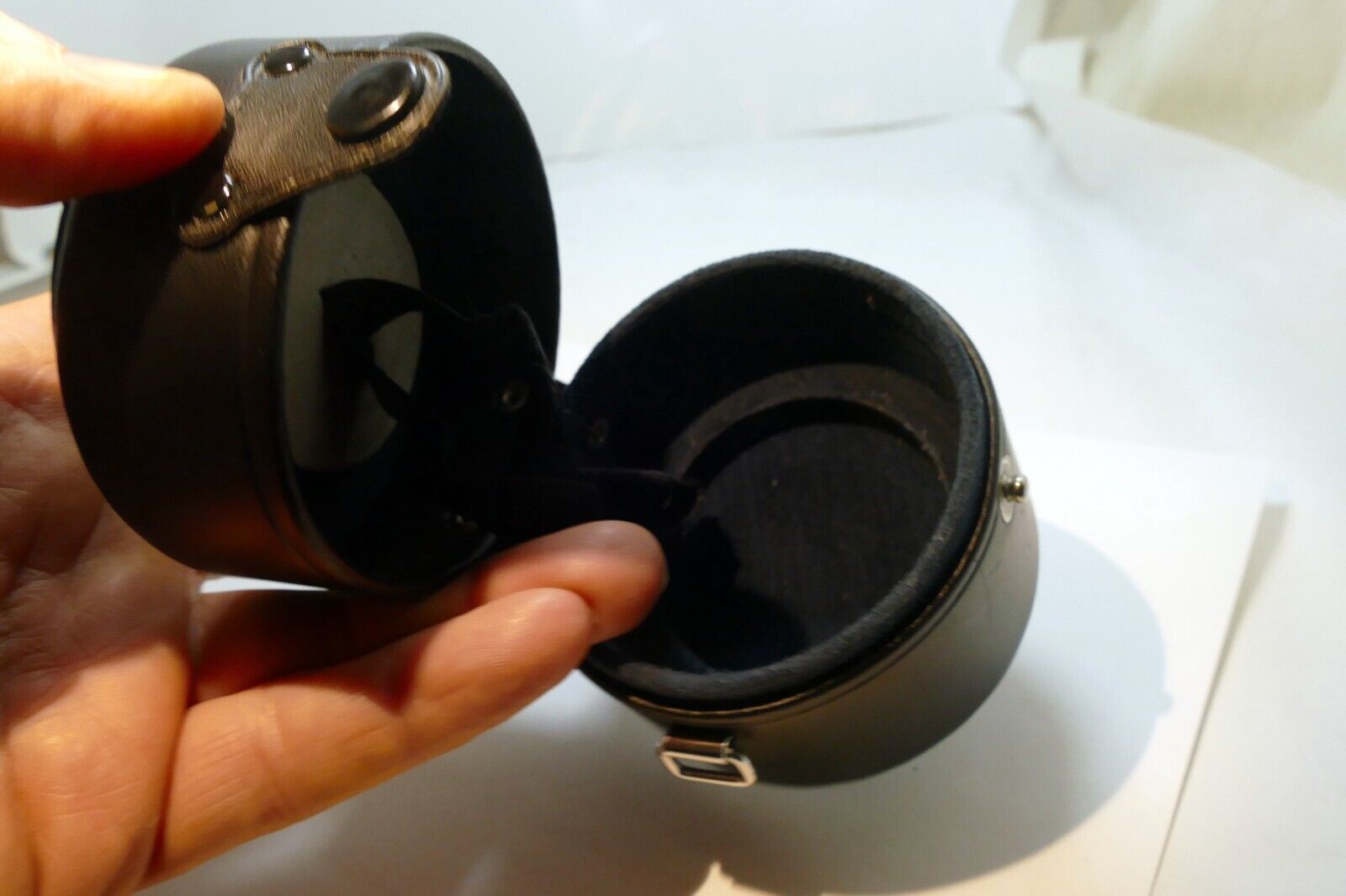 Olympus Hard Lens Case for OM 35mm f2.8 Auto W & f3.5  -  genuine OEM