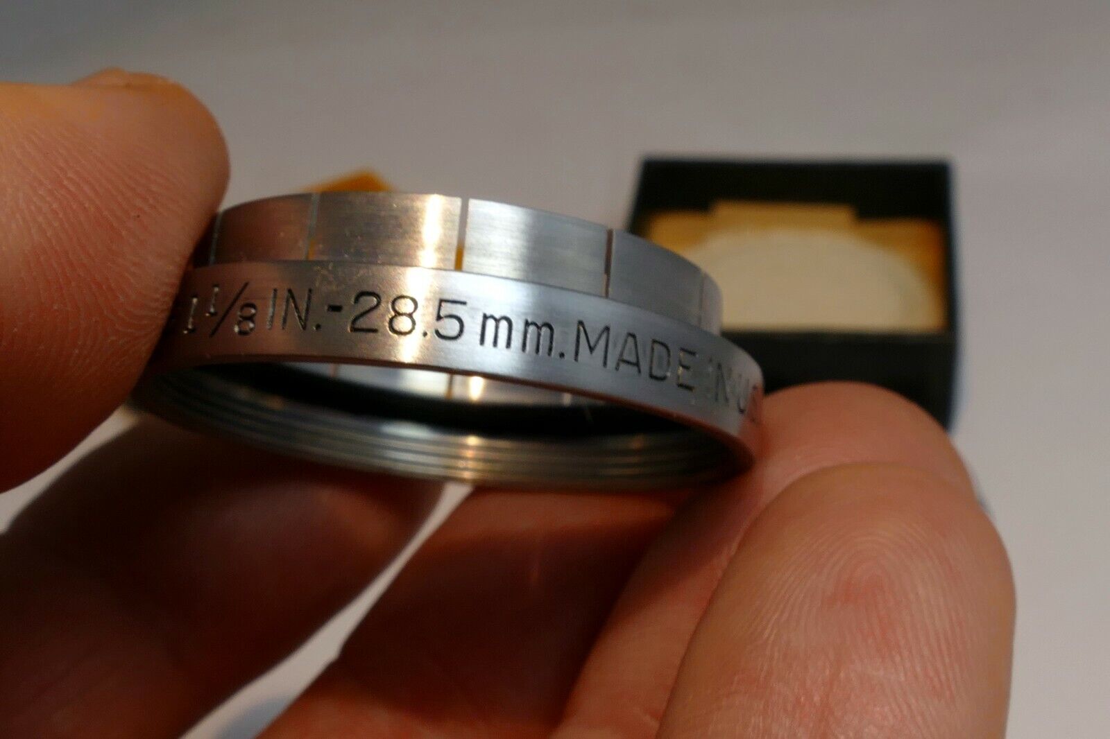 Kodak series V 5 Adapter ring with 1  1/8" 28.5mm retainer ring Filter Holder