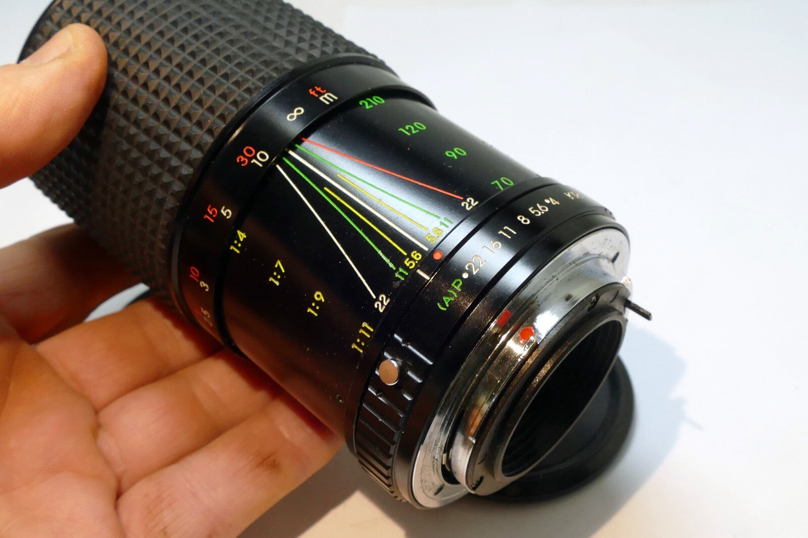 Cimark zoom 70-21`0mm f4-5.6 Lens for Pentax KR KA - with haze, and fungus