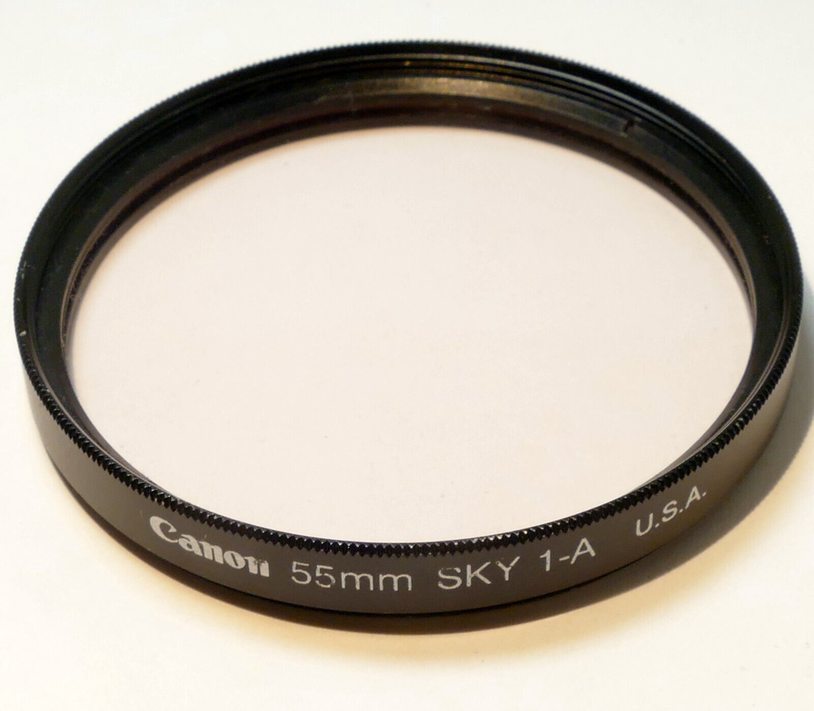 Canon 55mm Filter 1-A Skylight 1x w/ ribbed rim for 50mm f1.8 S.C. - made in USA