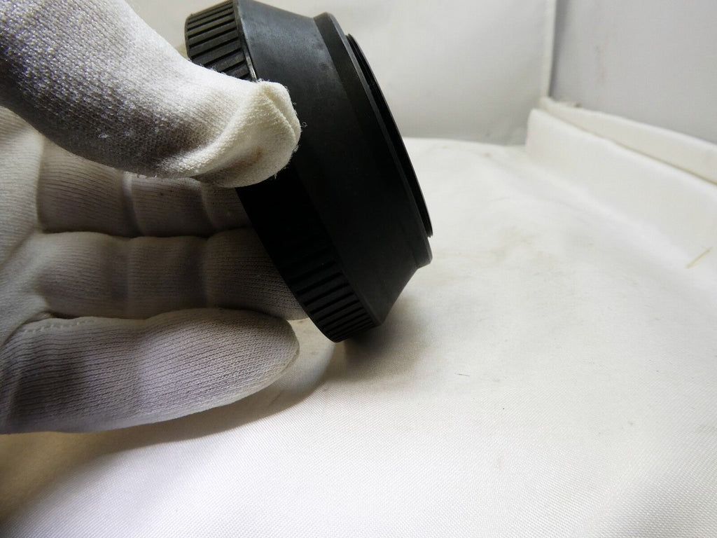 52mm Rubber Lens Hood with plastic rim  made in Japan with threads in the front