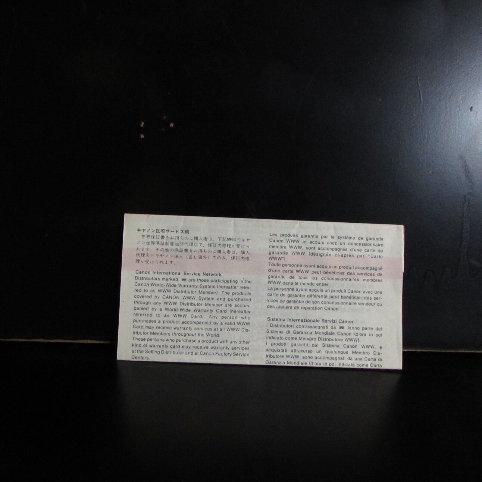 vintage Canon USA Inc authorized Service facility List O401808