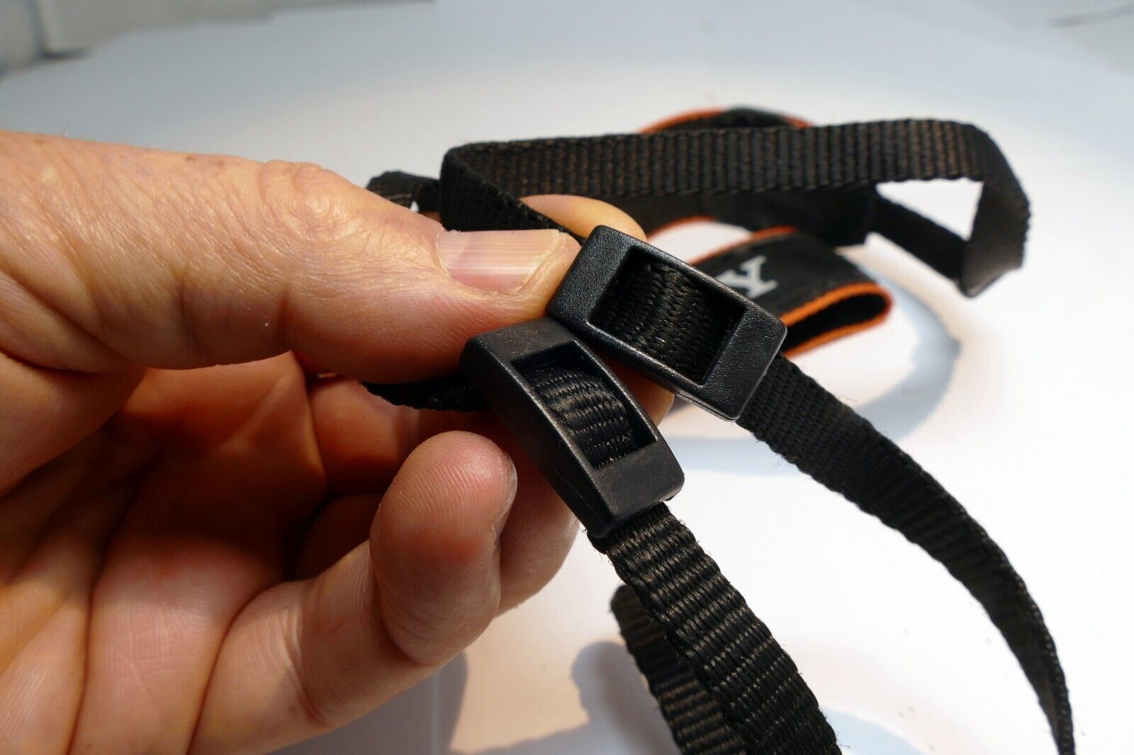 Sony Alpha a Shoulder Camera  Strap canvas Black-Orange -  Genuine OEM