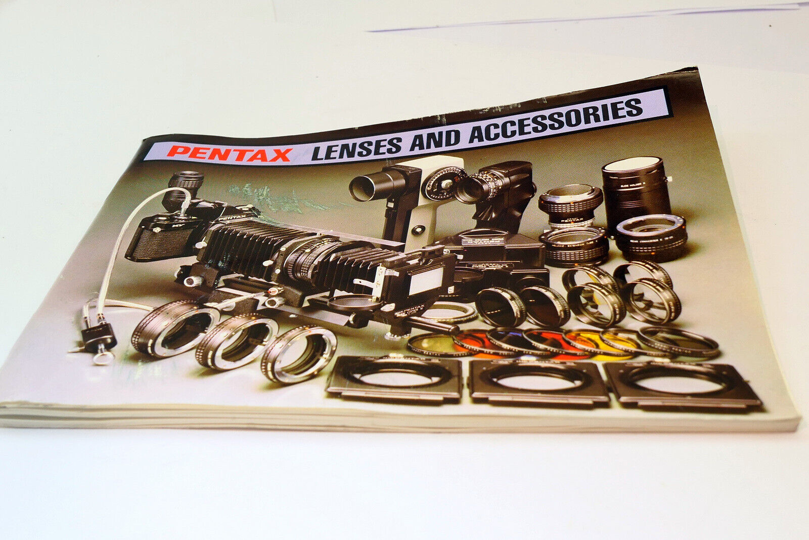 Pentax Lenses and Accessories camera  (EN) booklet brochure genuine 1971 K1000