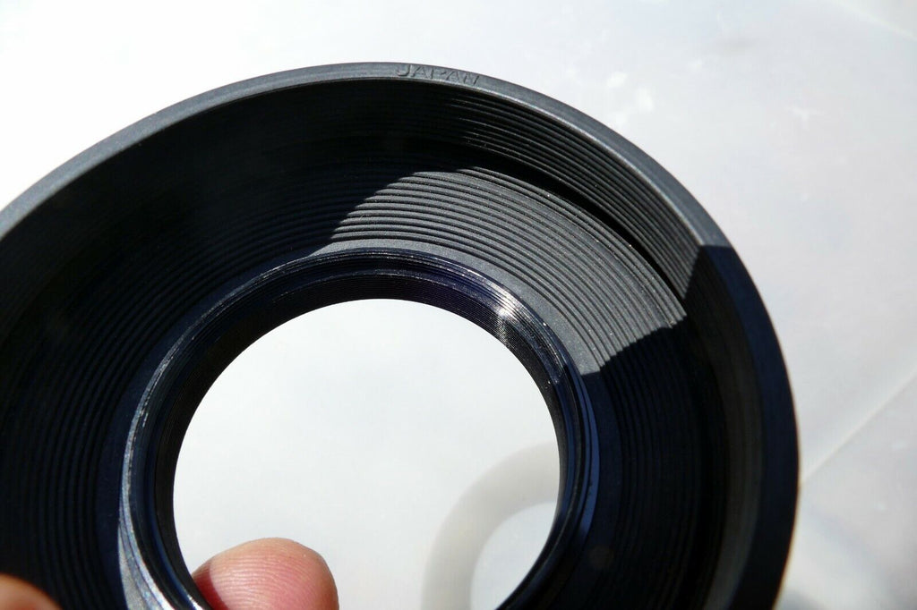 55mm Rubber Lens Hood Shade with double threads in the front for f1.7 f1.4