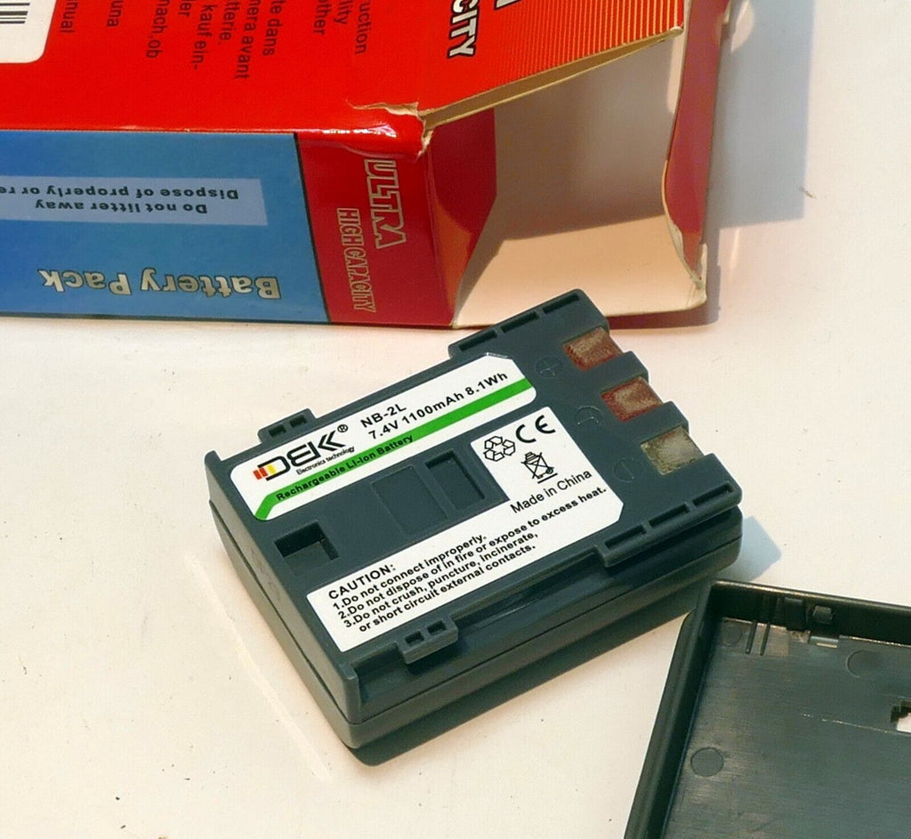 Replacement Battery for Canon NB-2L 2L Canon PowerShot S30 PowerShot S40