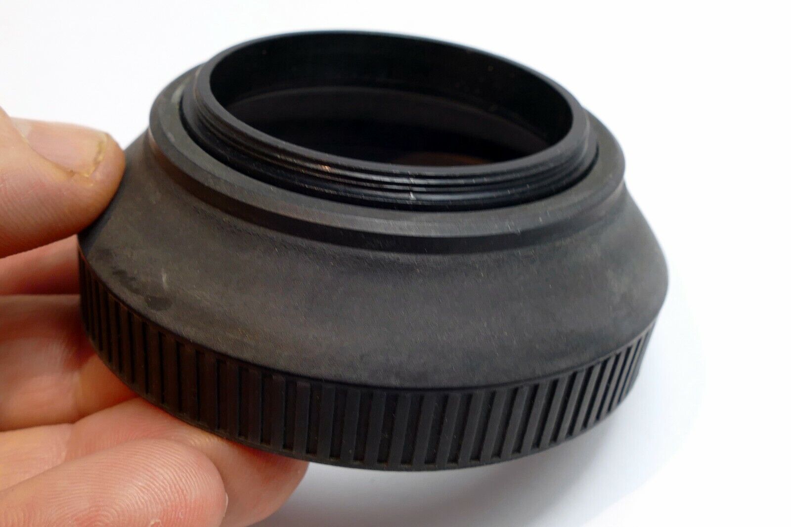 49mm Rubber Collapsible Lens Hood Shade screw in for 50mm f1.6 f1.9 normal