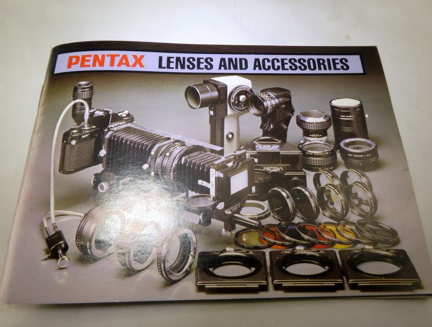 Pentax PK Asahi Lenses and Accessories Guide Genuine (EN) booklet brochure 1981