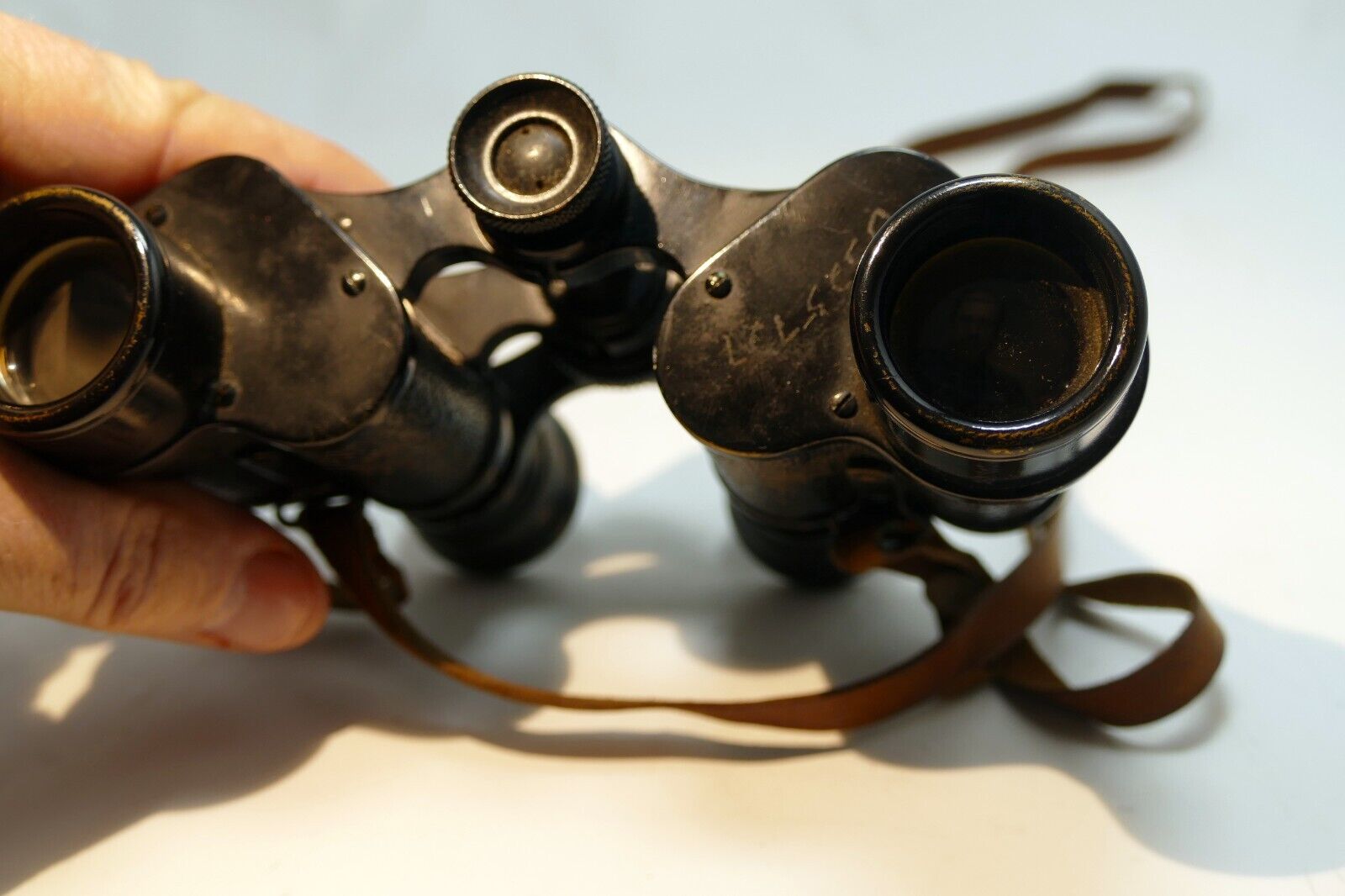 SOM  BERTHIOT BINOCULARS Made in FRANCE  8 X A Tarpey case WW I