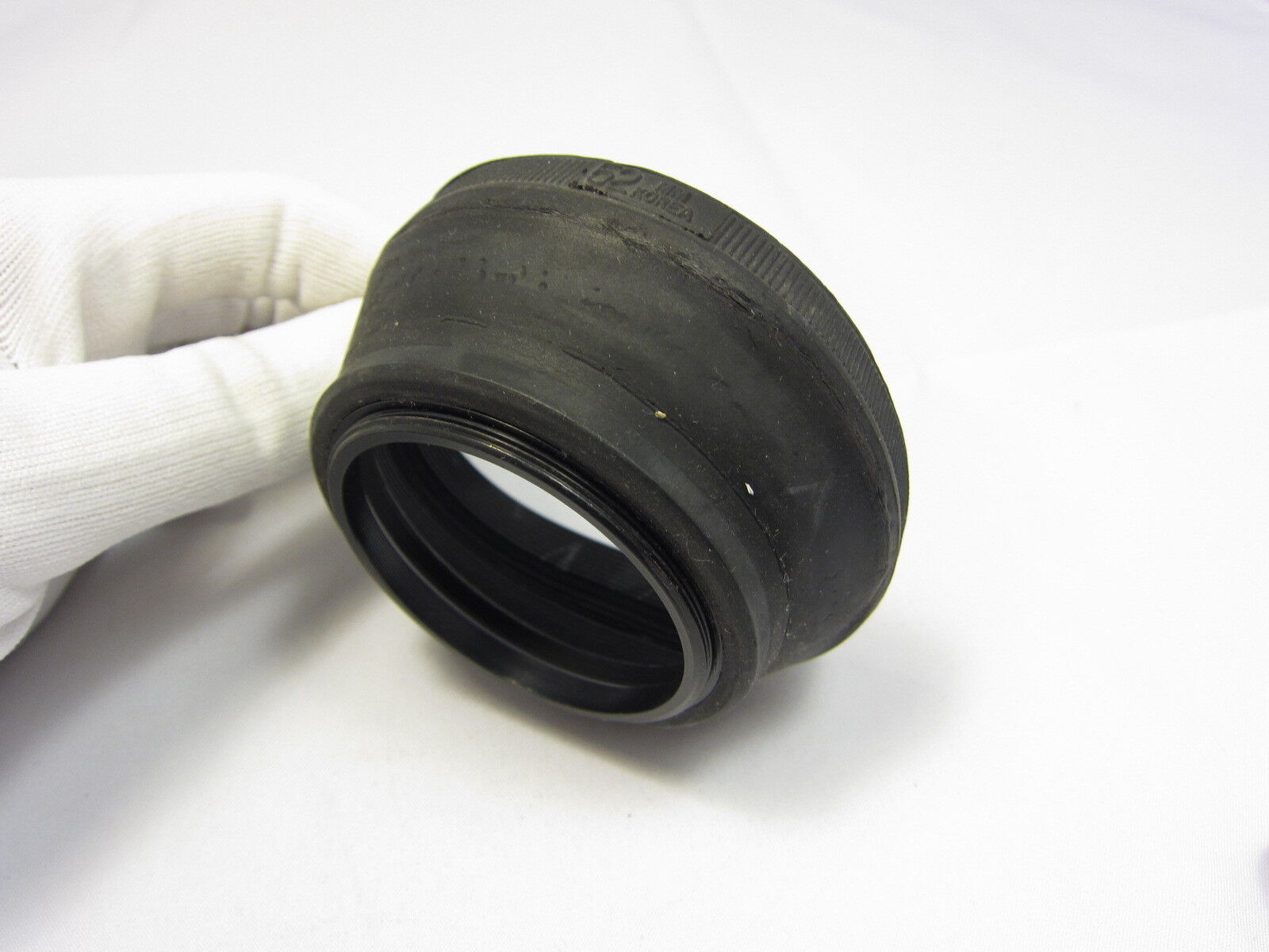 Vintage 52mm Collapsible Rubber Lens Hood Korea Screw in Type for 50mm f2 f1.4