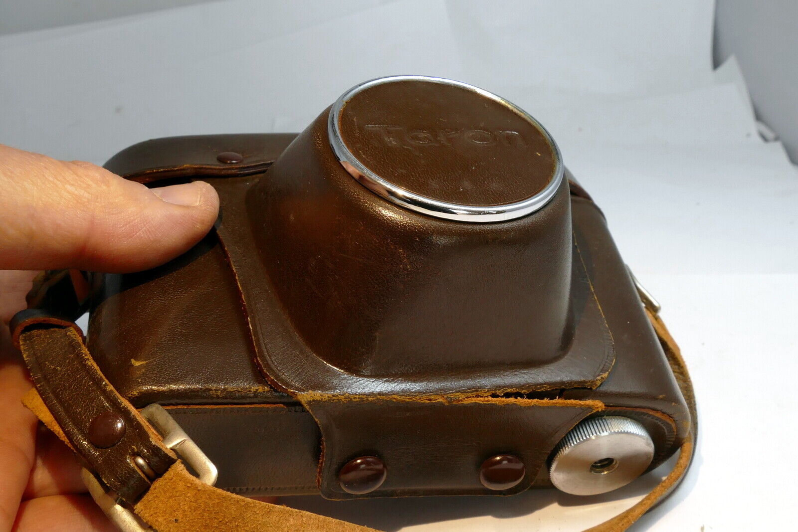 Taron Leather case for 35 camera with Tomioka Lausar 4.5cm f2.8 Lens Rangefinder