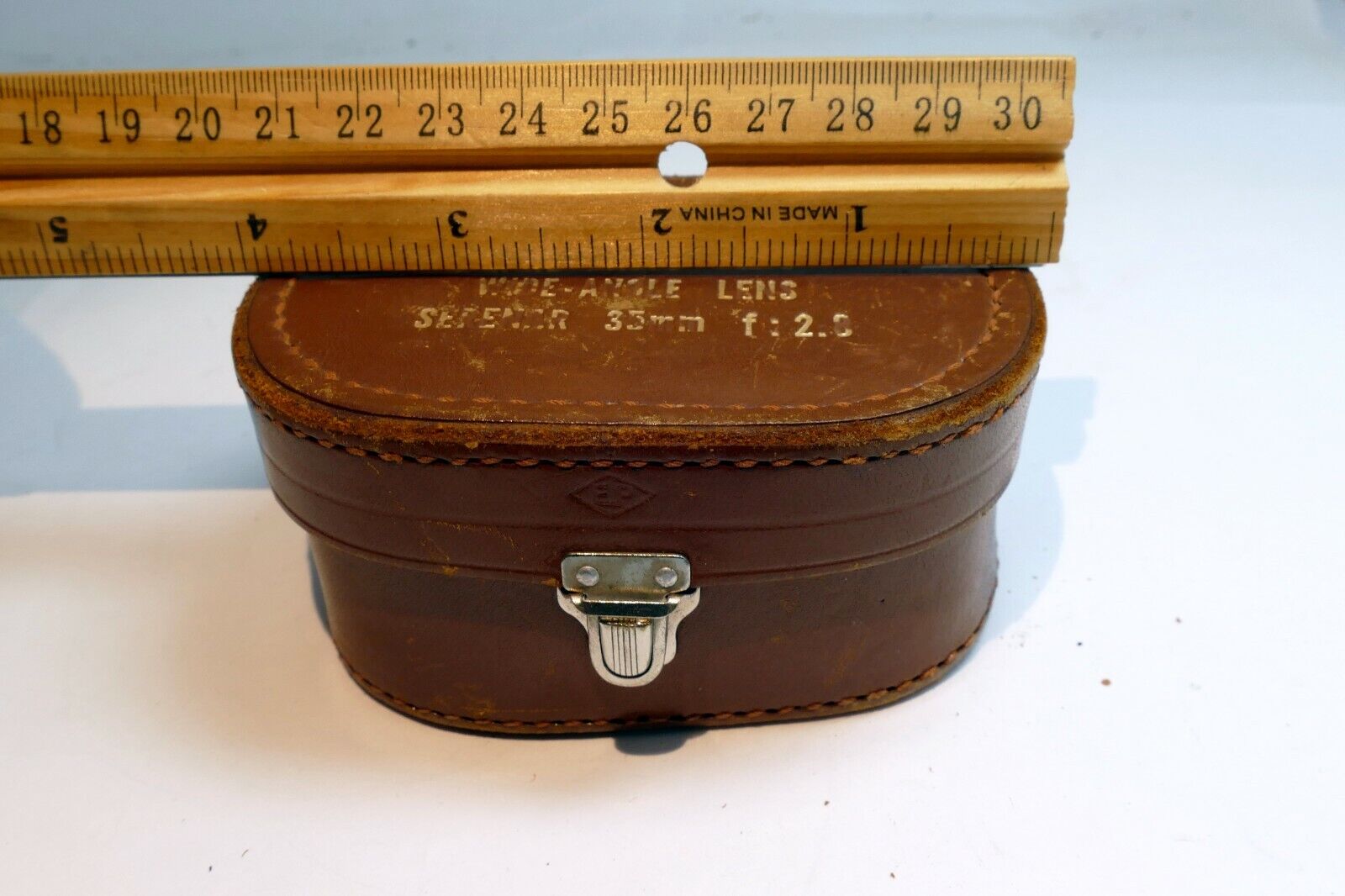 Leather Case for Canon 35mm f2.8 Serenar  & f3.2  L39  Lens rangefinder