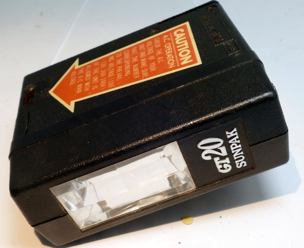 GT 20 Sunpak Camera Flash  - AS IS parts - as found