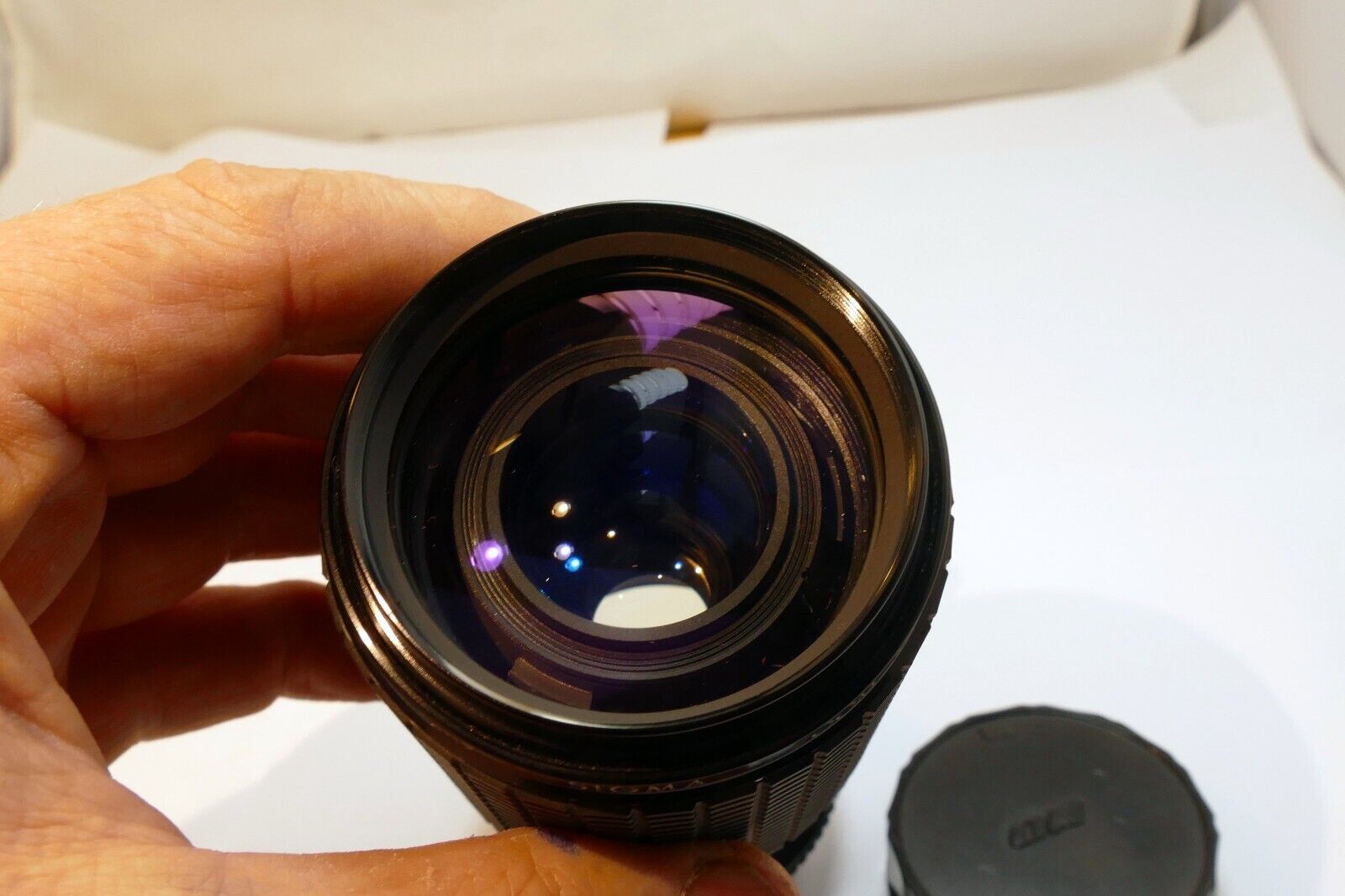 Sigma 70-210mm f4.5 lens for Olympus OM with Haze (AS IS Parts or Repair)