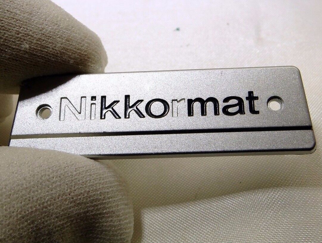 Nikon Nikkormat camera logo plate  decal only Parts