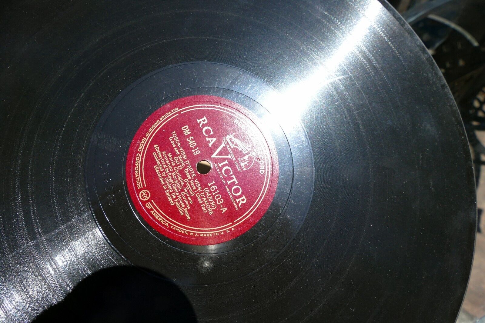 12" 78 RPM Record Set-(7)-Tosca Volume II-Puccini/Set DM-540/Gigli/Fabritiis