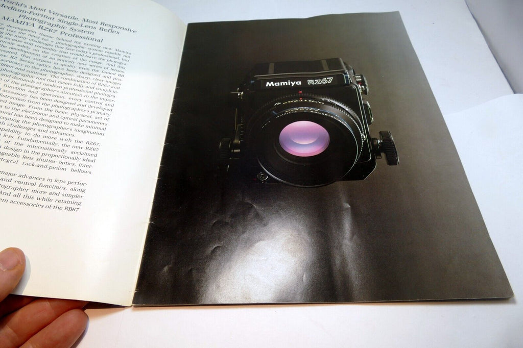 Mamiya RZ67 Professional Camera System Brochure Accessory Owner's Guide